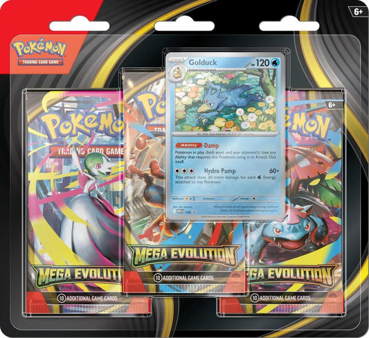 Pokémon TCG: Mega Evolution: 3-Booster Blister (Golduck)